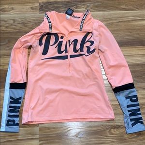 VS Pink Half Zip Pullover